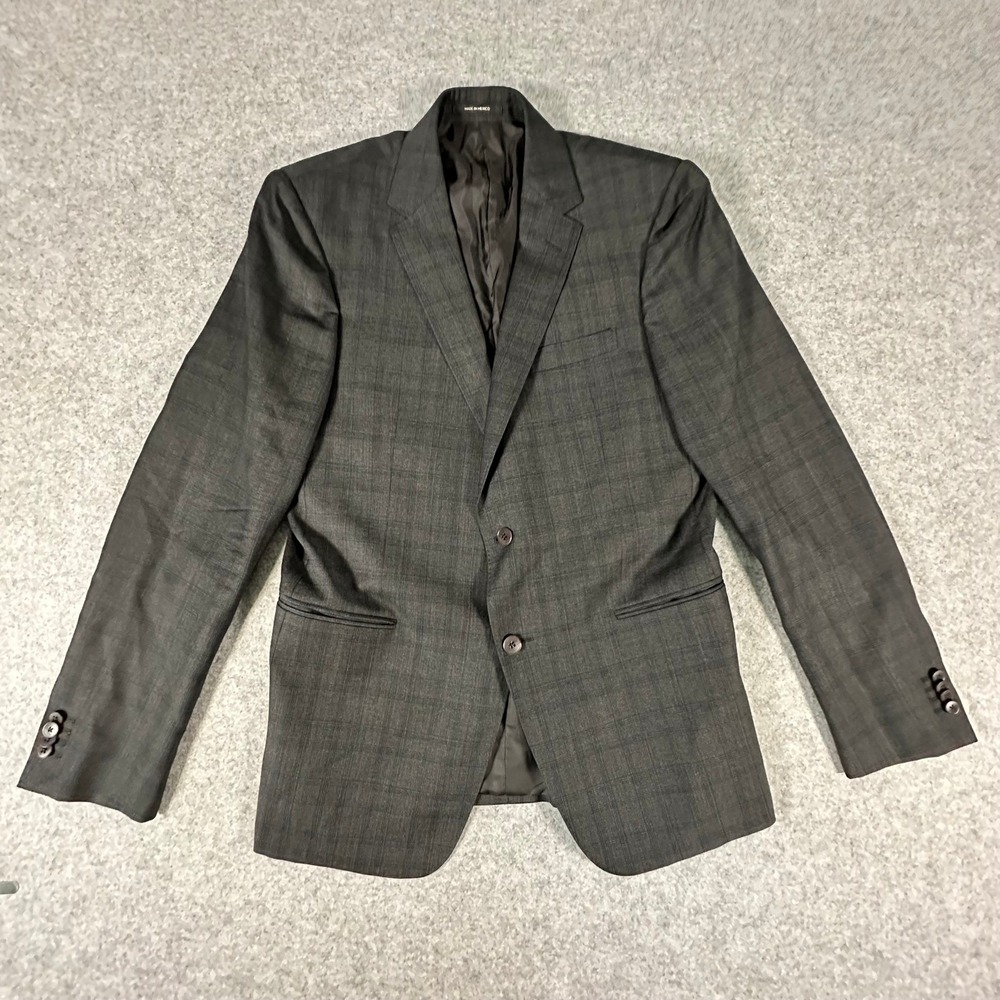 Z Zegna Blazer Mens Size 54R Charcoal Grey Wool Turati Two‎ Button Suit Jacket